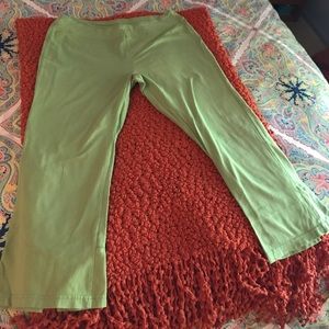 Lulu B Bright Green Capris.