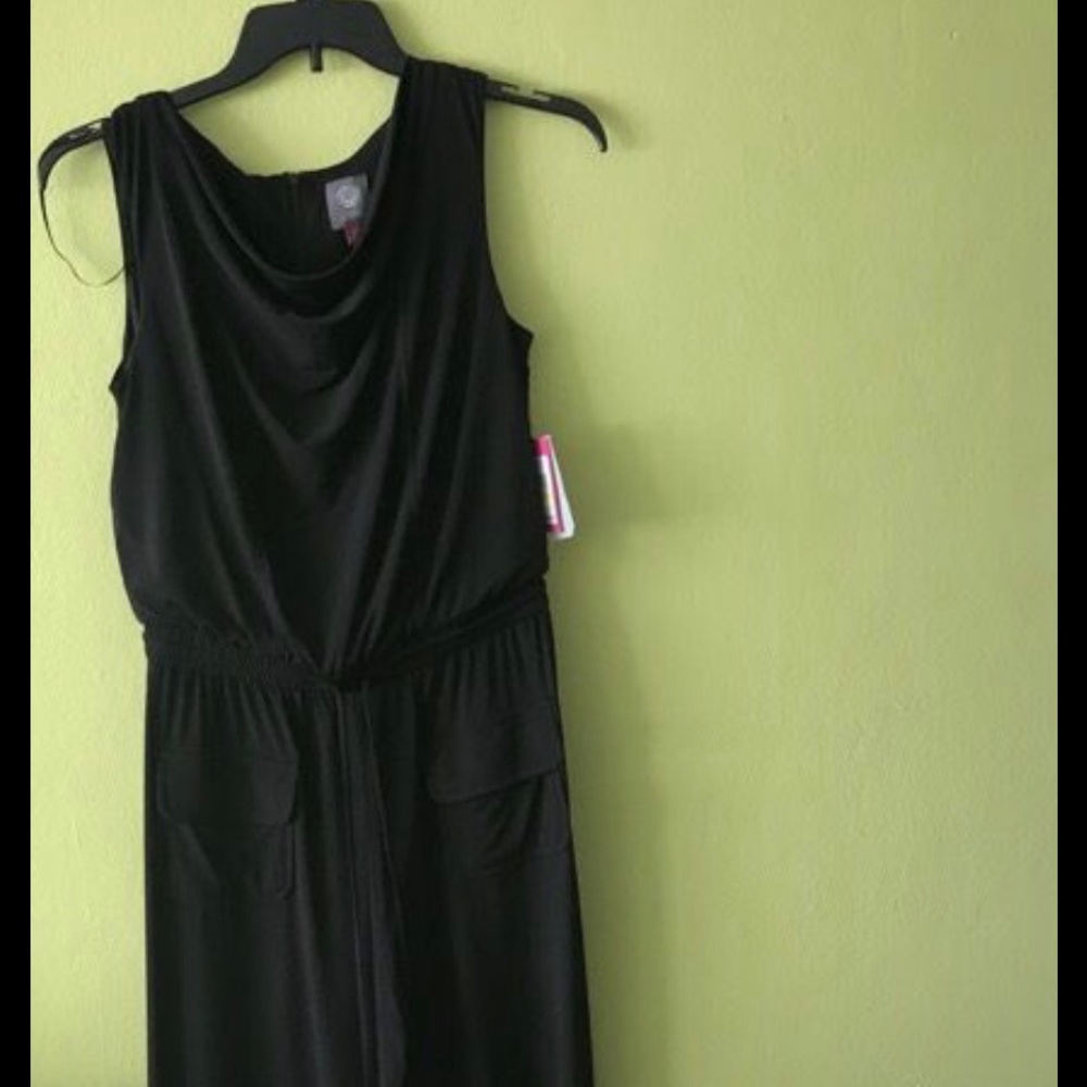 Black brand new long jumpsuit size medium