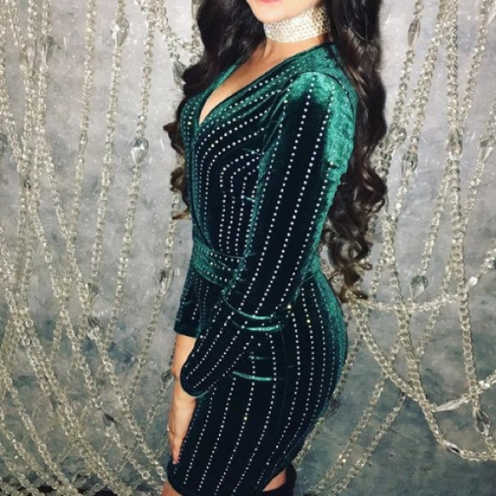 Crystal dress perfect for Vegas ✨