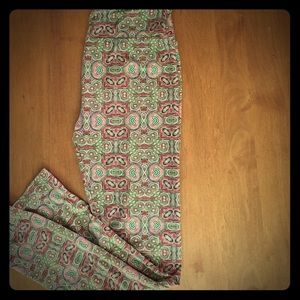NWOT OS LulaRoe printed leggings!