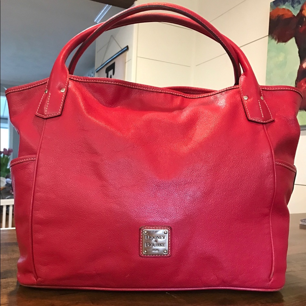 Dooney Red Large Kristen Tote