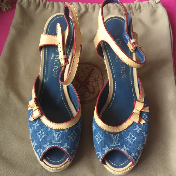 louis vuitton denim espadrilles