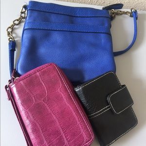 Two wallets and a cross body all for 8 dollars