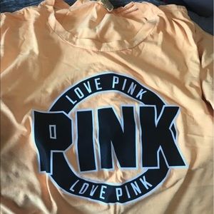 Pink short sleeve campus tee