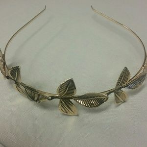 Antique Gold Leaf Headband