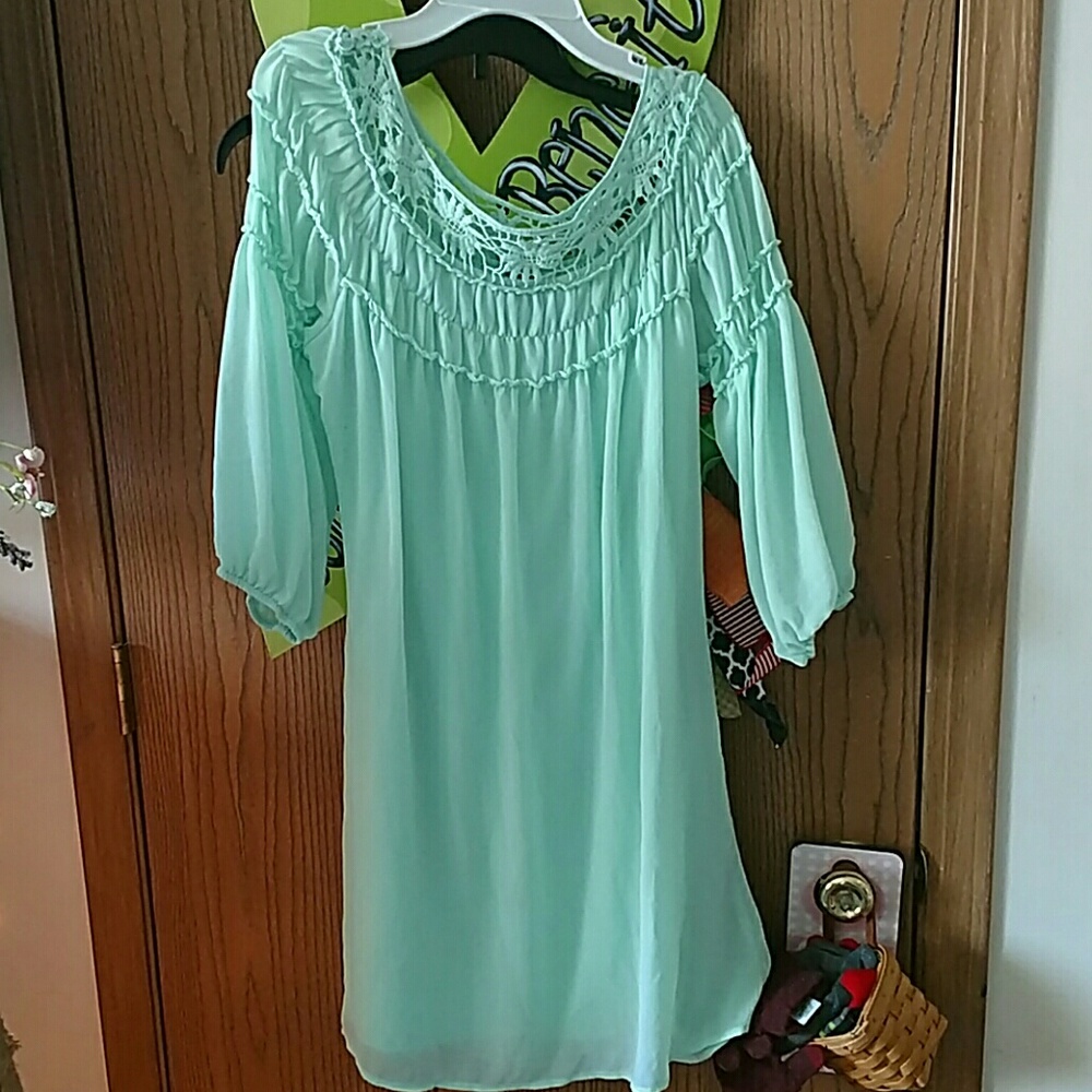Teal dress