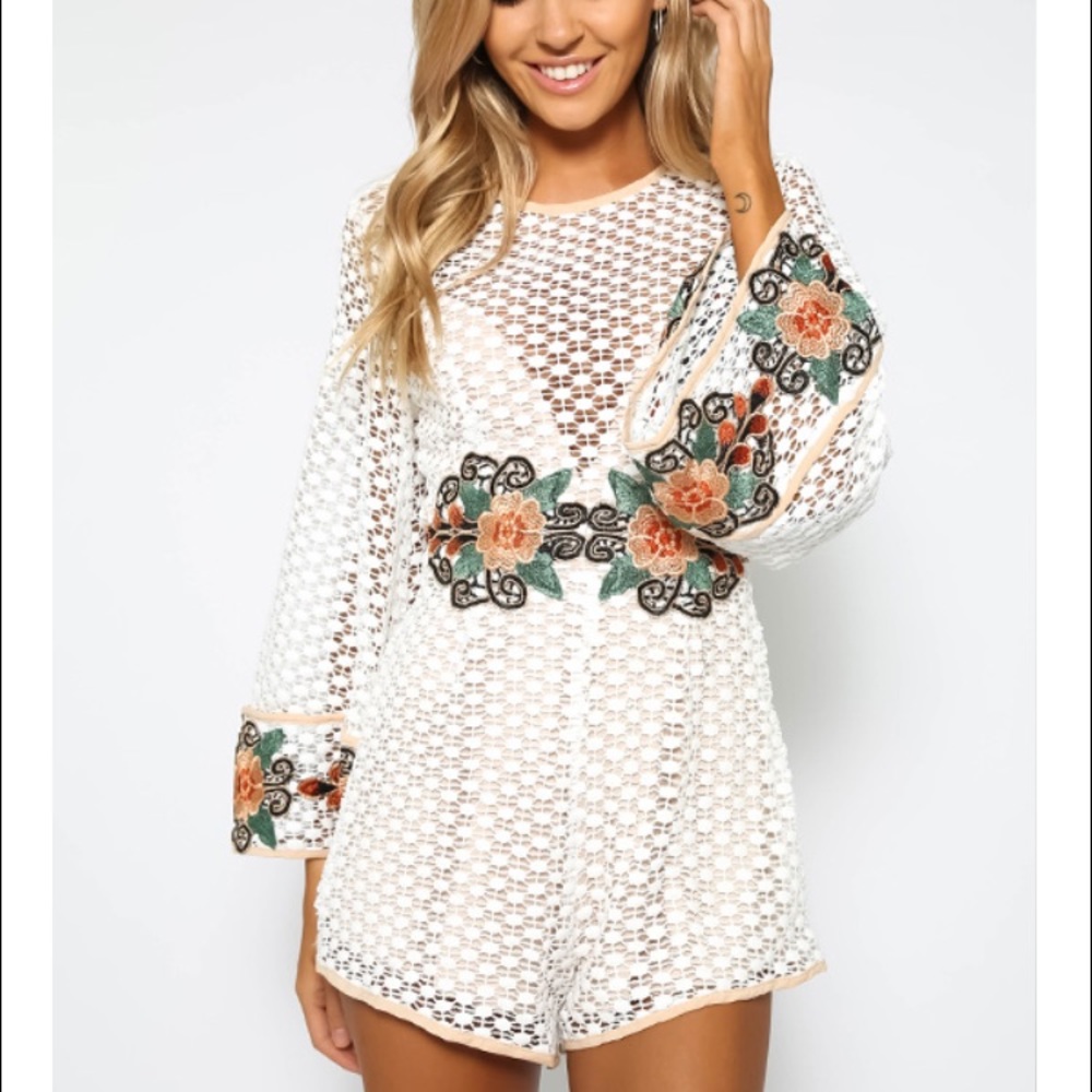 Auburn Playsuit - White