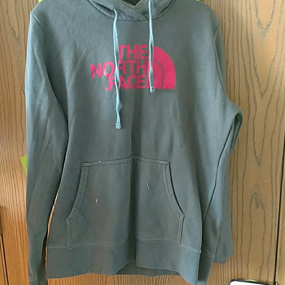 Northface grey hoodie