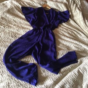 Vintage Dark Purple/Blue Romper/Jumpsuit