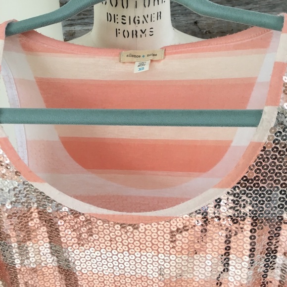 Anthropologie Beachy Glam Peach Sequin Tank Dress - Picture 6 of 8