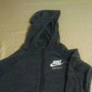Girls medium nike zip up hoodie