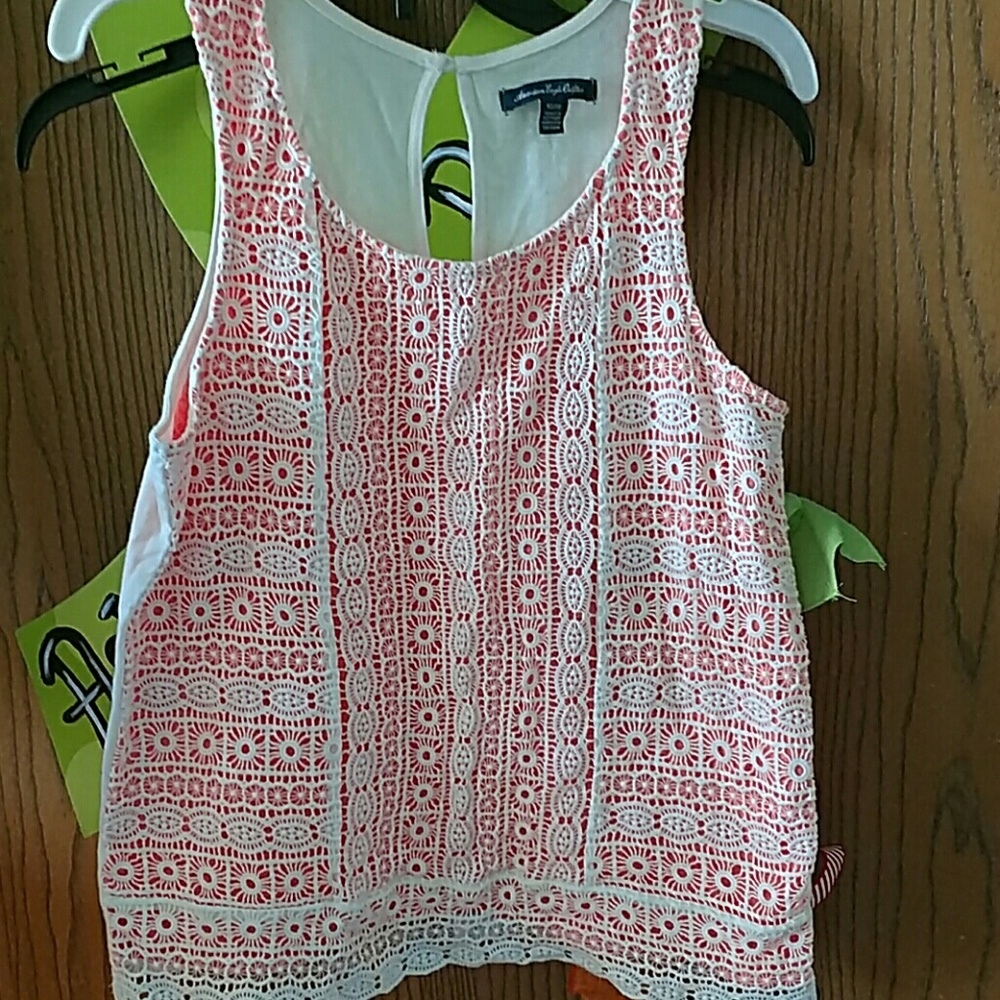 American Eagle Lace Front Tank
