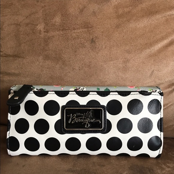 Disney Boutique Minnie Mouse Leather Floral Wallet - Picture 2 of 5