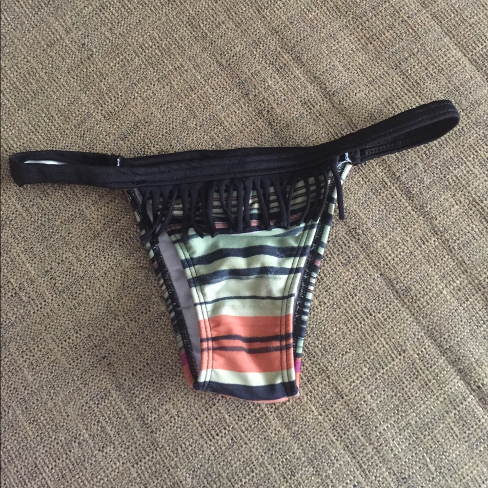 Jamaican fringe bikini bottom