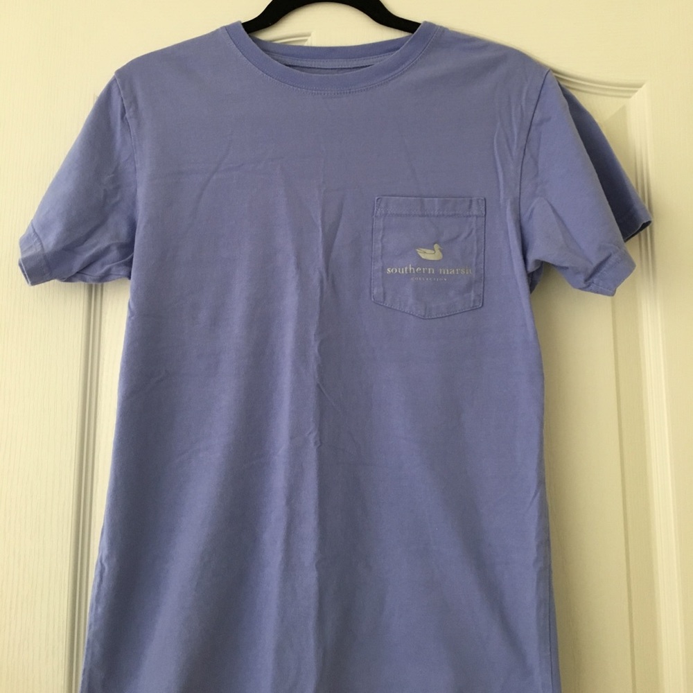 Southern Marsh Purple Pocket T Shirt
