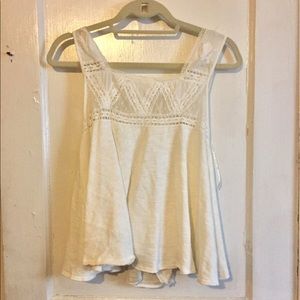 White Free People Sleeveless Top