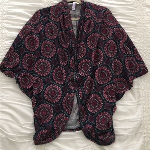 Francesca's cozy boho wrap.