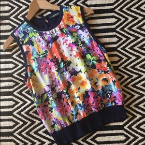 🌵Lauren Ralph Lauren floral sleeveless top🌵