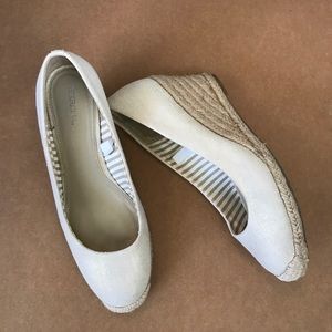 Merona linen espadrille wedge sz 8.5