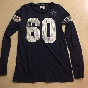 Pink VS Dallas Cowboys long sleeve tee