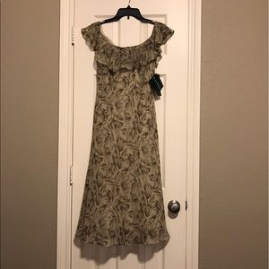 NWT Lauren Ralph Lauren 100% silk Dress