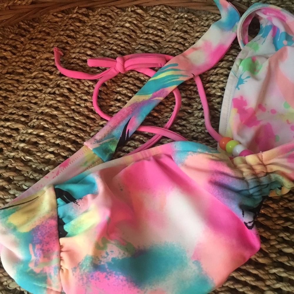 Reversible swim/rave top 💓