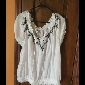 Cotton pheasant blouse