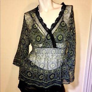 Vintage sheer blouse