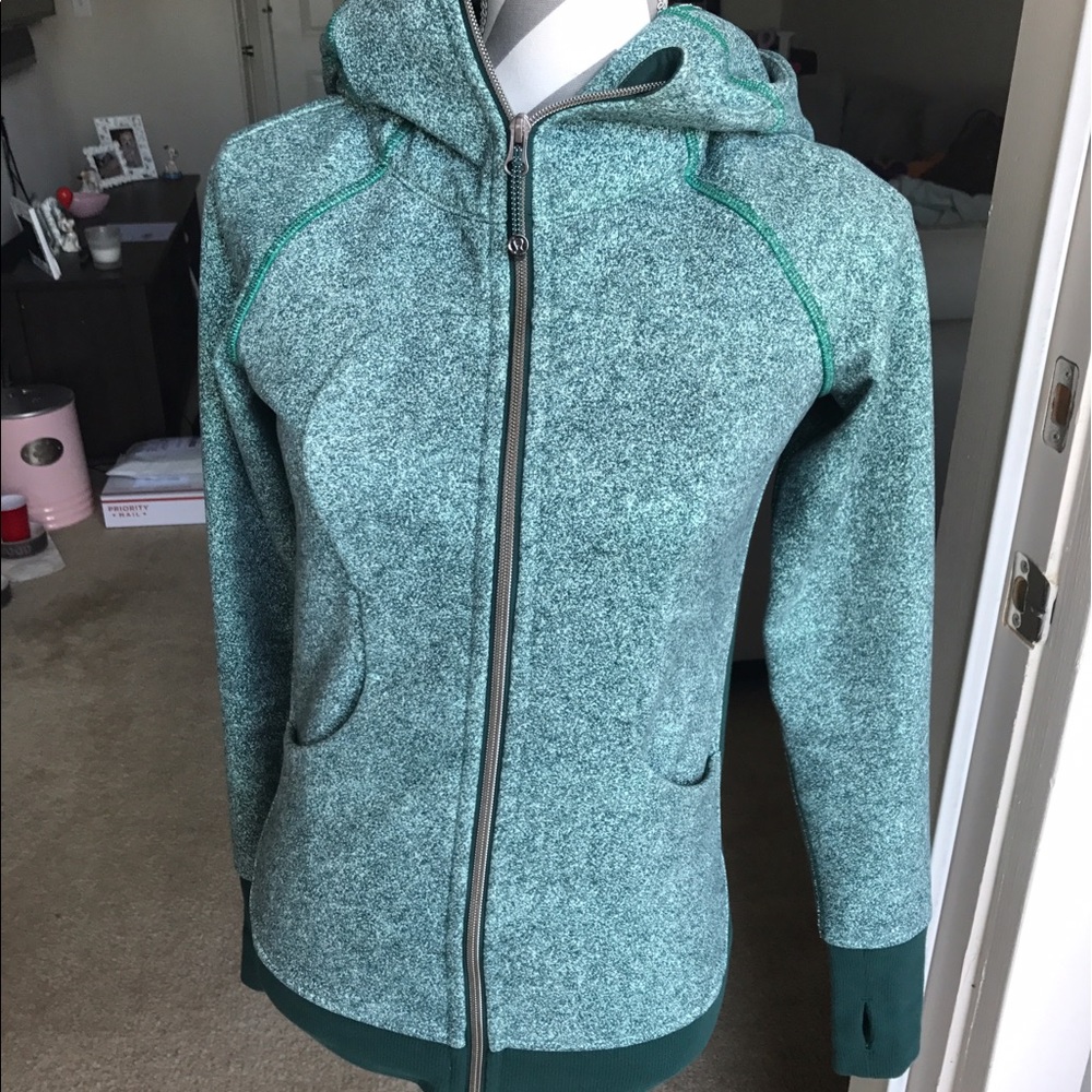 Lululemon Scuba III rio misty deep green size 4
