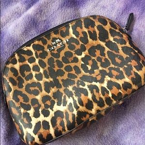 COACH Leopard Cosmetic Bag!