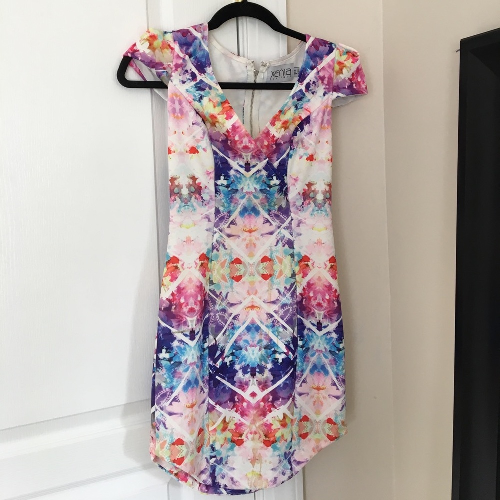 Xenia boutique multi color dress