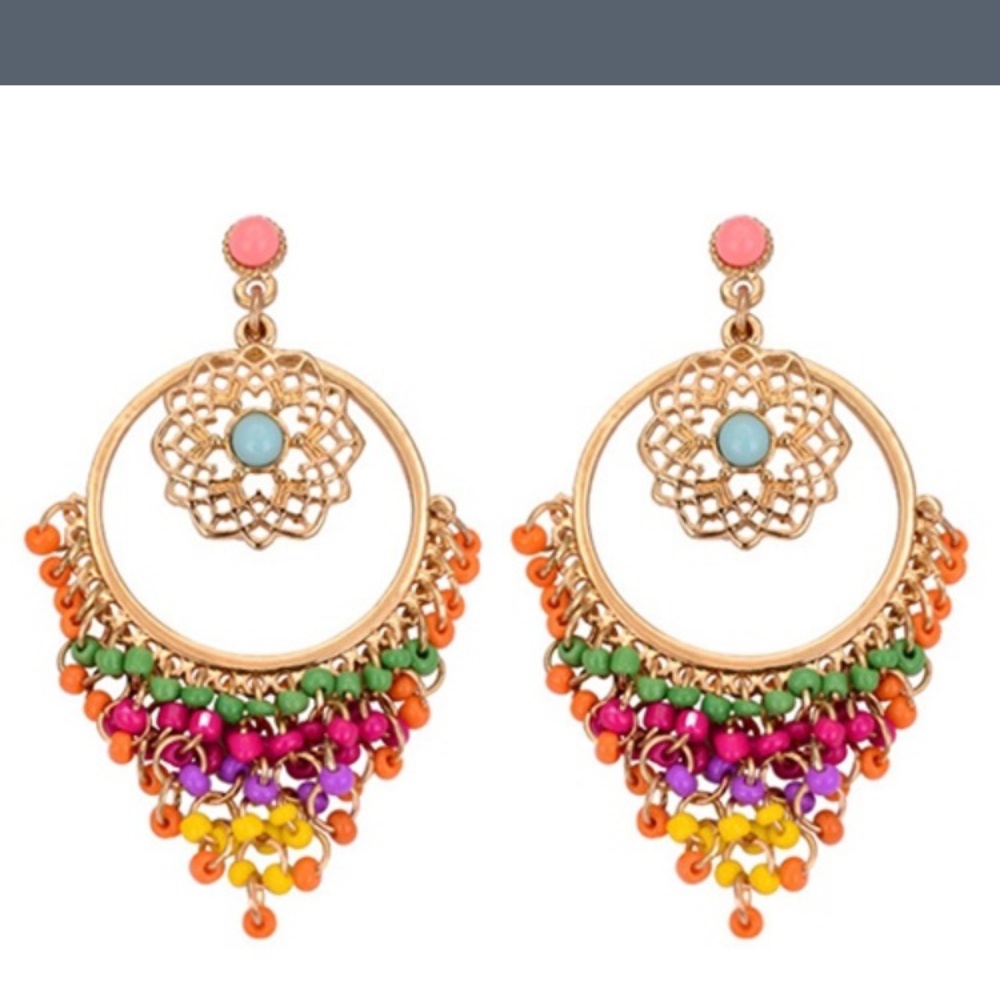 Colorful Beaded earrings