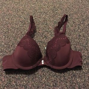 Aerie Katie lace trim lightly lined bra 30a