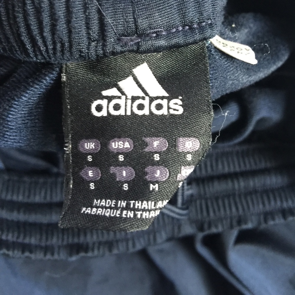 Women navy adidas fleece pants size small - Picture 5 of 5