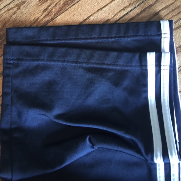 Women navy adidas fleece pants size small - Picture 2 of 5