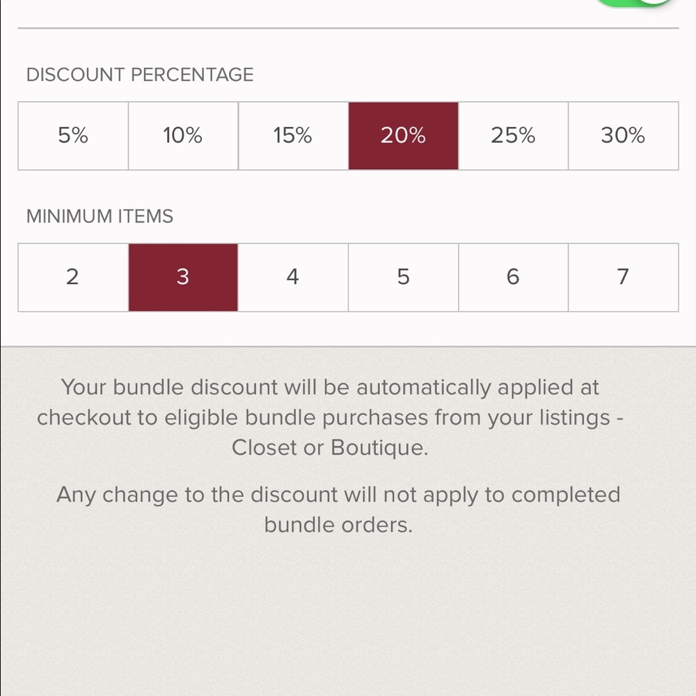 Bundle 3 items or more and get 20% off