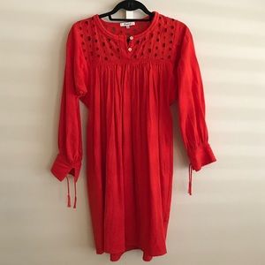 Adorable red Madewell dress with pockets!