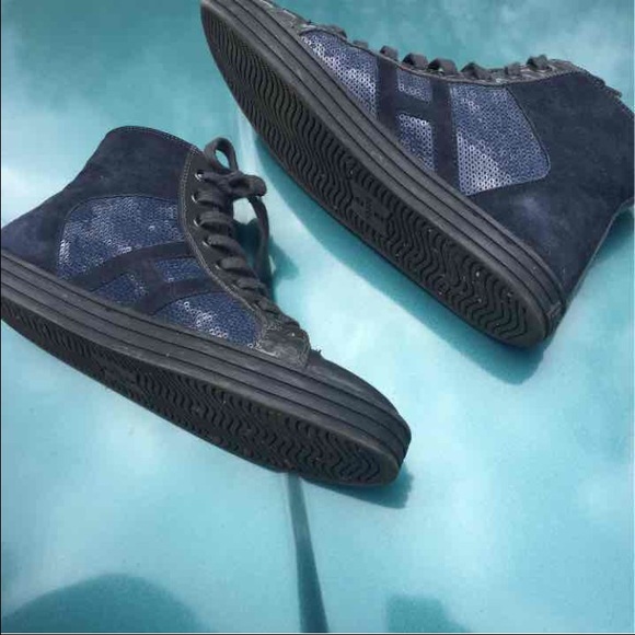 Sequin Suede Hogan Sneakers - Picture 2 of 4