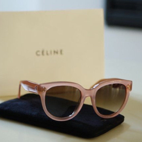 Celine Accessories - SOLD Celine Audrey Milky Pink Acetate Sunglasses