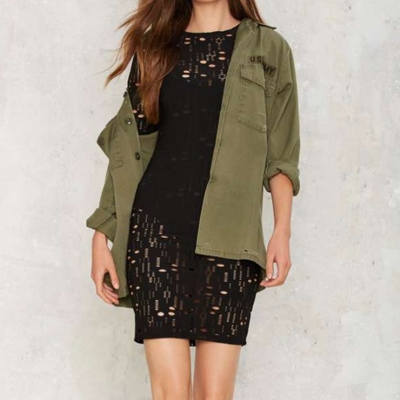 Nasty Gal Hole Nine Yards Cut Out Body Con Dress - Picture 2 of 8