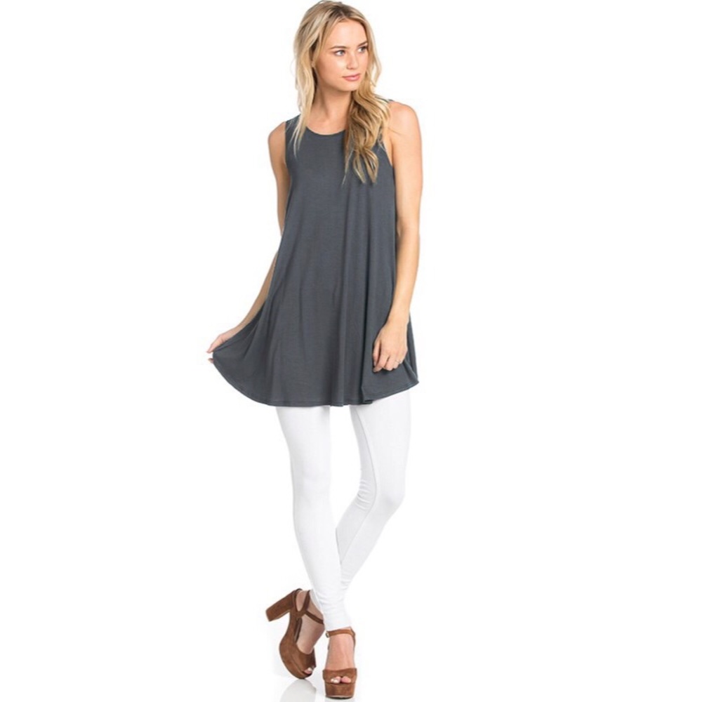 Charcoal Gray Swing Tank  SMALL - Picture 3 of 6