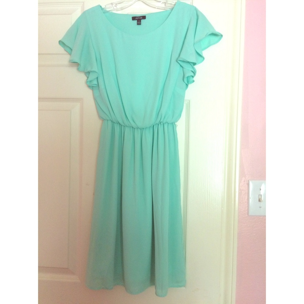 Mint green dress