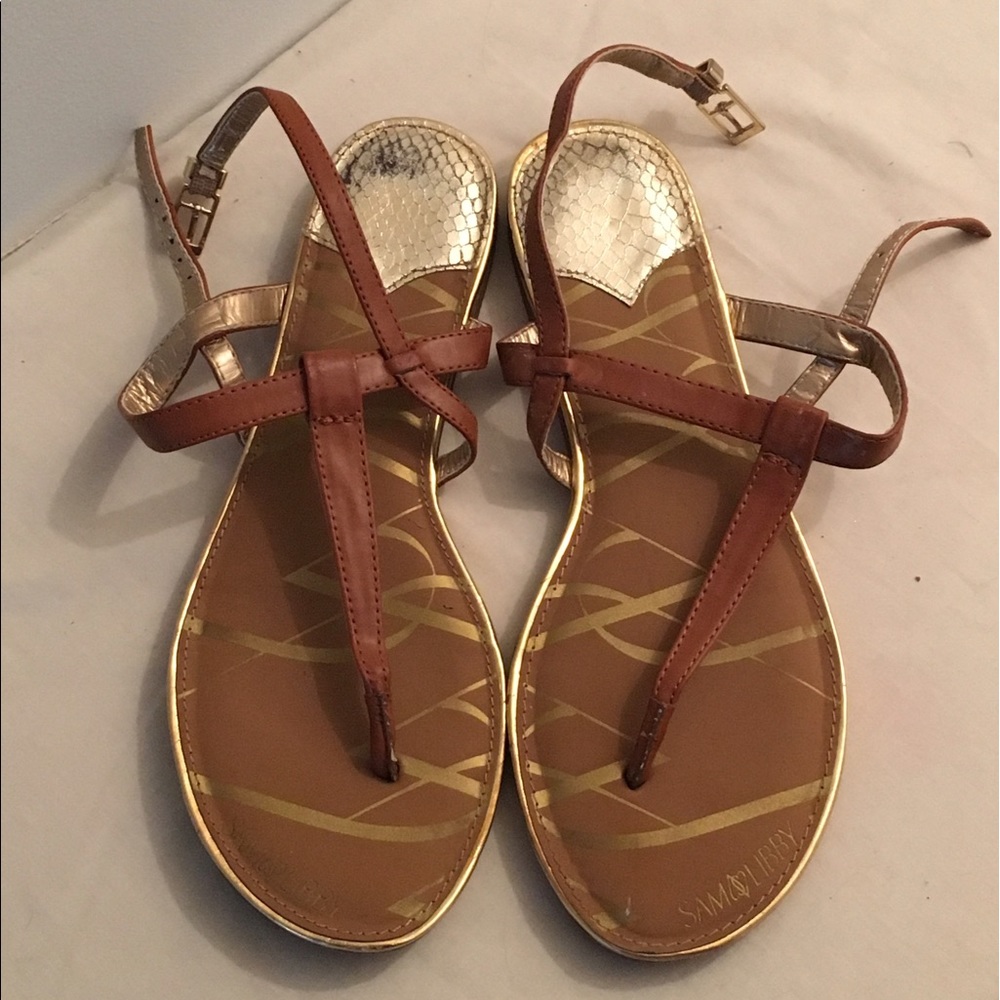 🔥🔥Brown and Gold Sandals