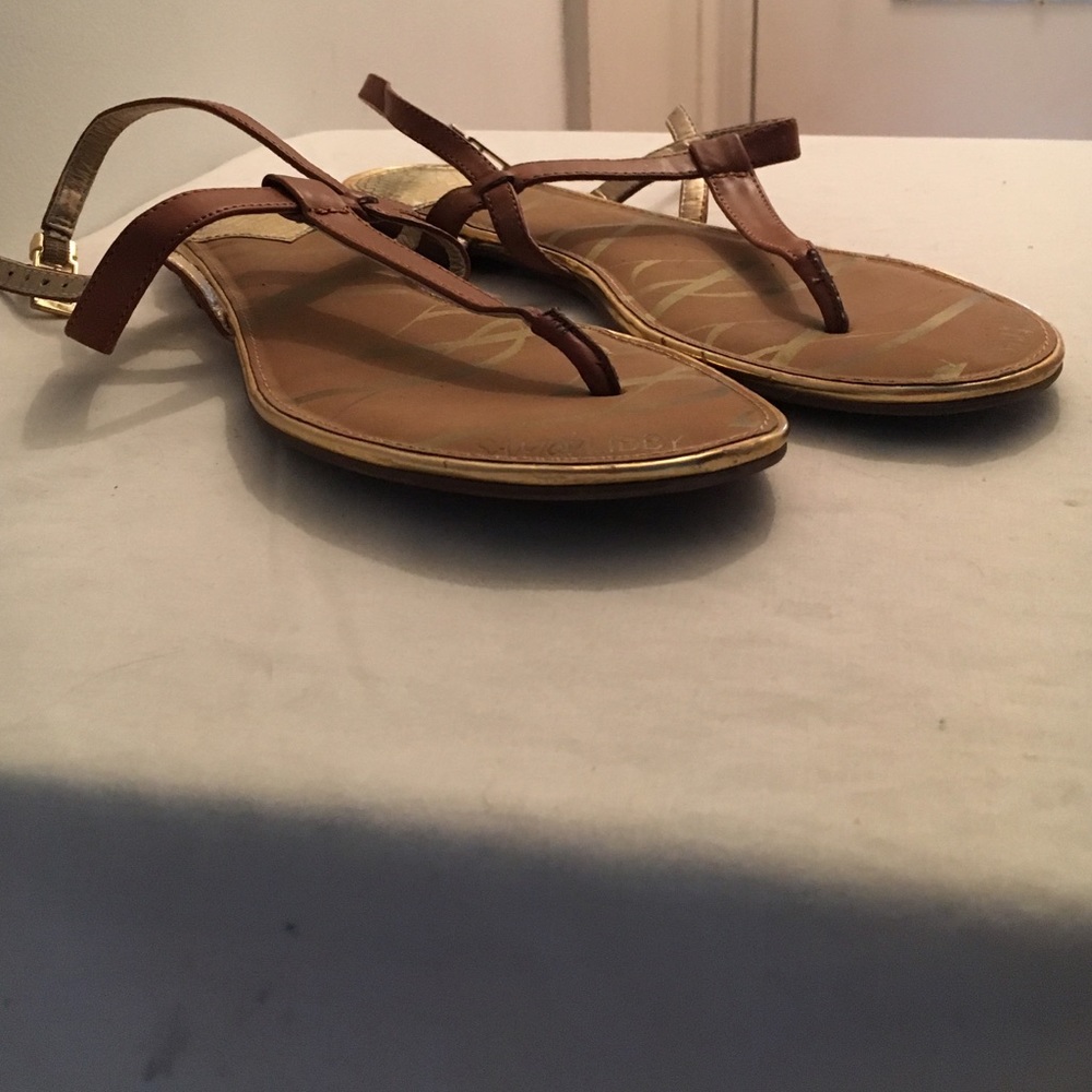 🔥🔥Brown and Gold Sandals - Picture 3 of 4