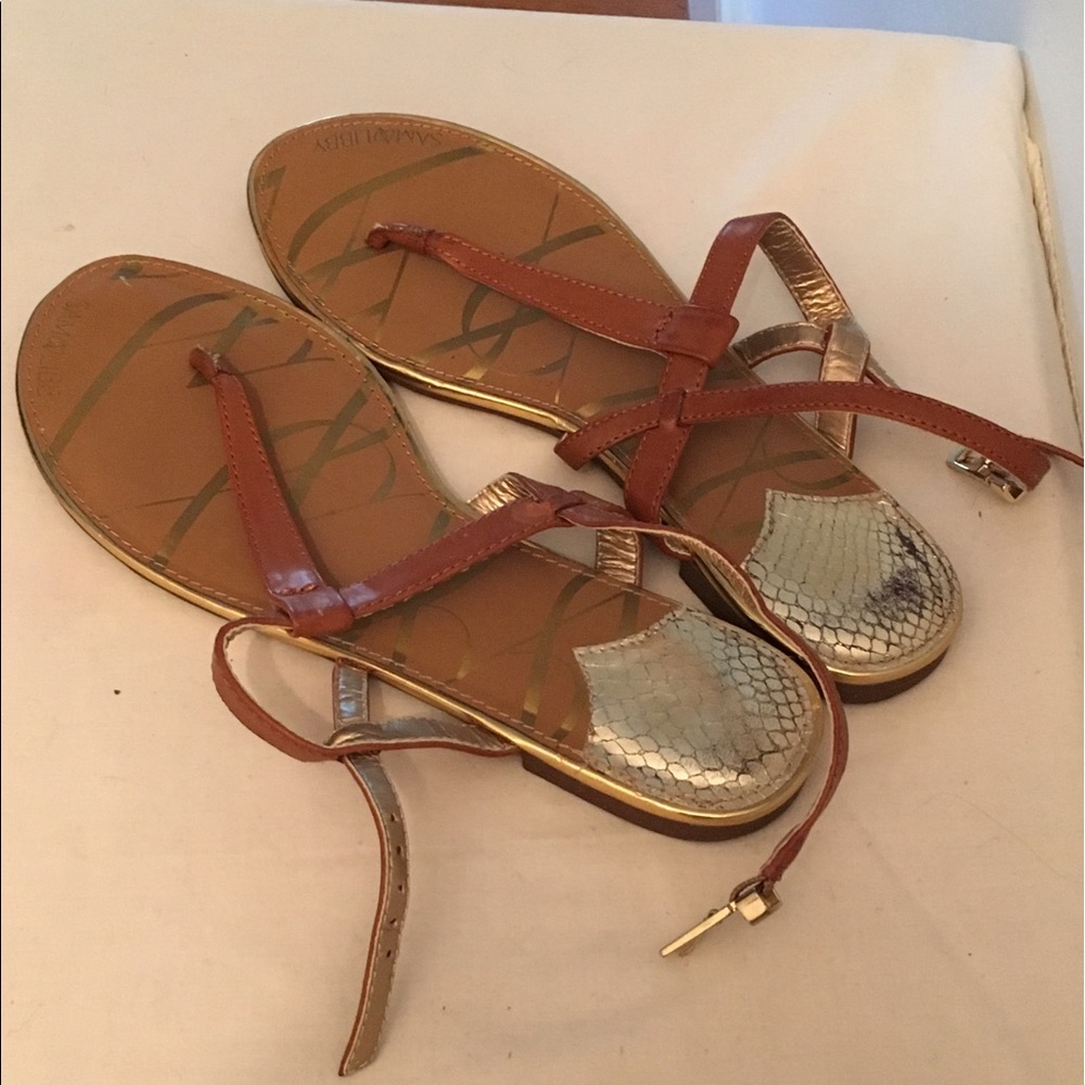 🔥🔥Brown and Gold Sandals - Picture 4 of 4