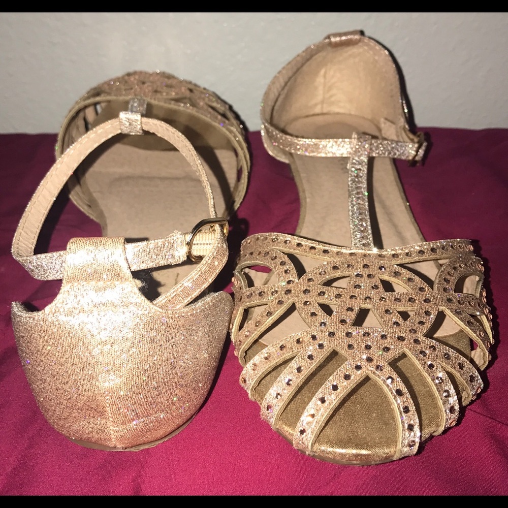 Forever Sparkle Flats only worn once Like New