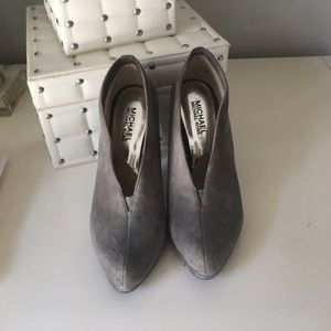Michael Kors suede grey booties
