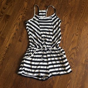 Black and white romper