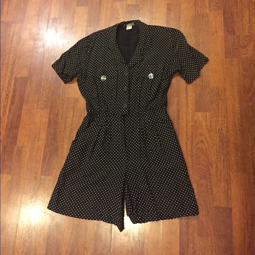 Vintage polkadot romper