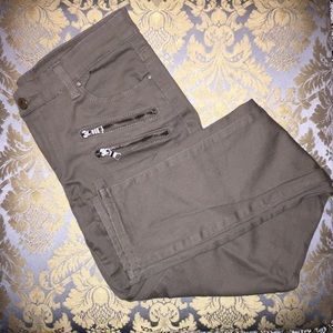 Army/olive green skinny jean/legging